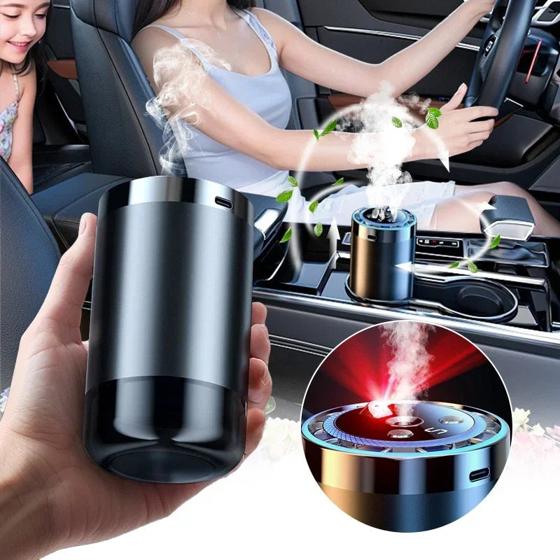 Automatic Spray Air Freshener with Colorful LED Ambient Light & Star Ceiling Effect.
