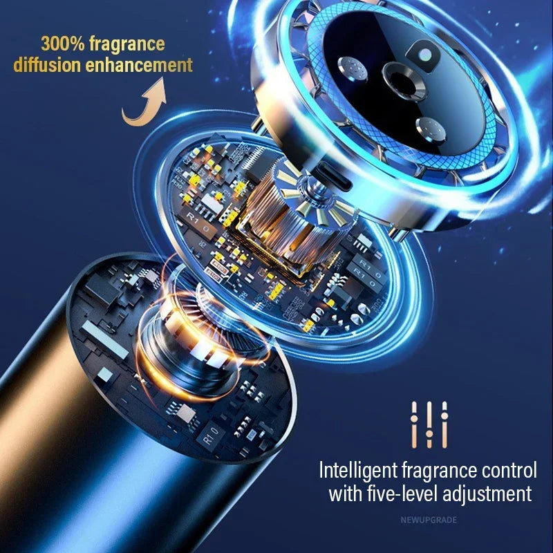 Automatic Spray Air Freshener with Colorful LED Ambient Light & Star Ceiling Effect.