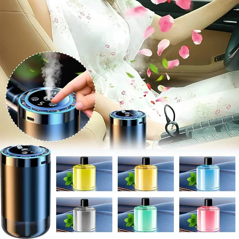 Automatic Spray Air Freshener with Colorful LED Ambient Light & Star Ceiling Effect.