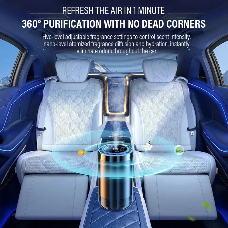 Automatic Spray Air Freshener with Colorful LED Ambient Light & Star Ceiling Effect.