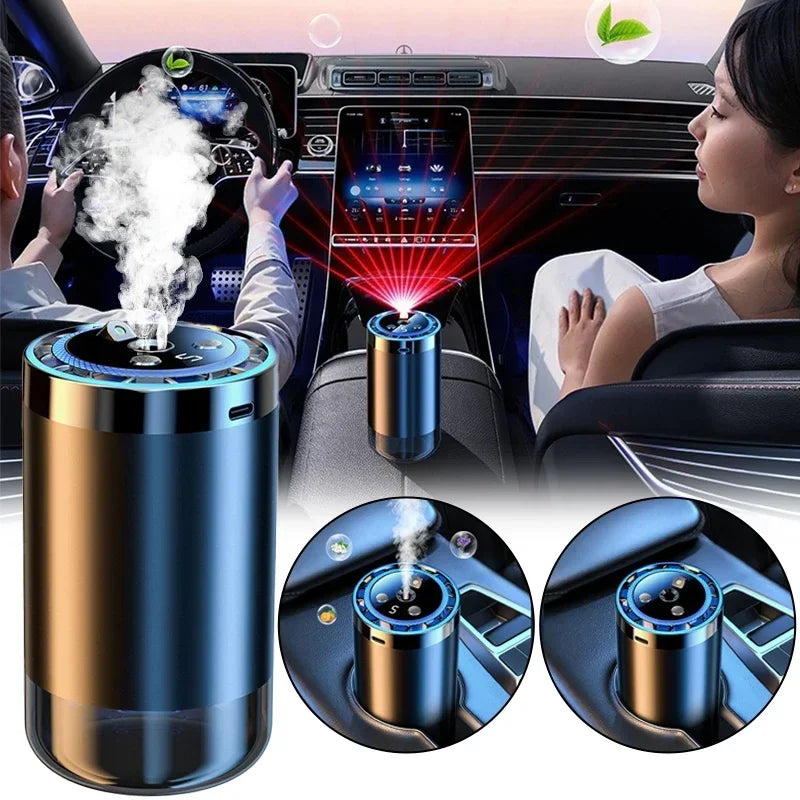 Automatic Spray Air Freshener with Colorful LED Ambient Light & Star Ceiling Effect.