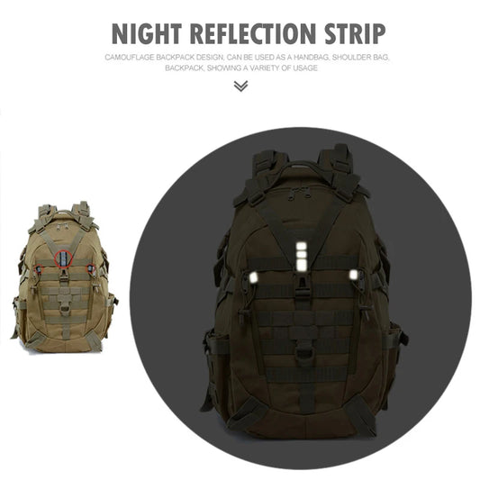 40L Tactical Camping & Hiking Backpack for Men