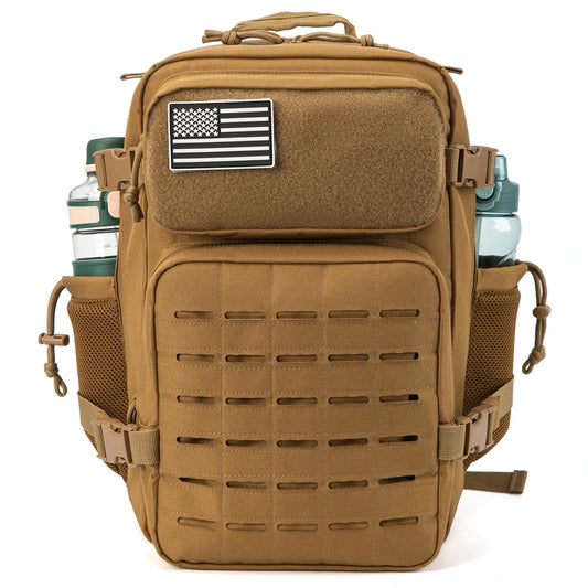 25L Tactical Outdoor & Hiking Backpack with MOLLE & Bottle Holder