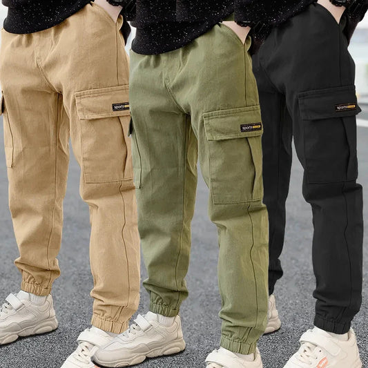 Boys Casual Sport Pants – Long Trousers for Kids (Ages 3–12)